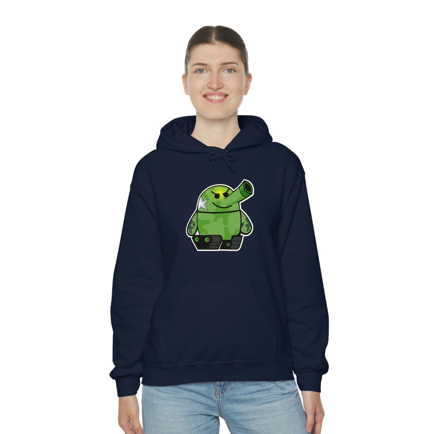 Smarmy Tank Cartoon Unisex Hoodie