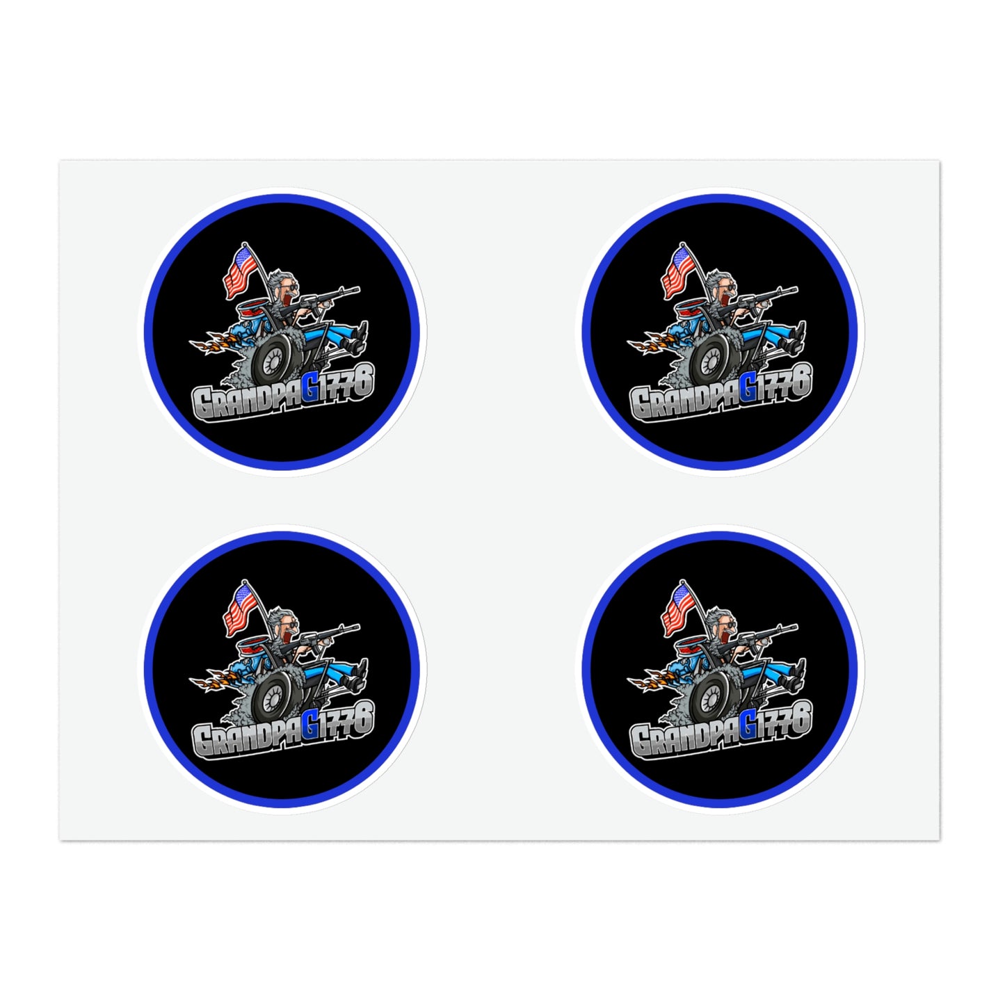 GrandpaG Round Sticker Sheets