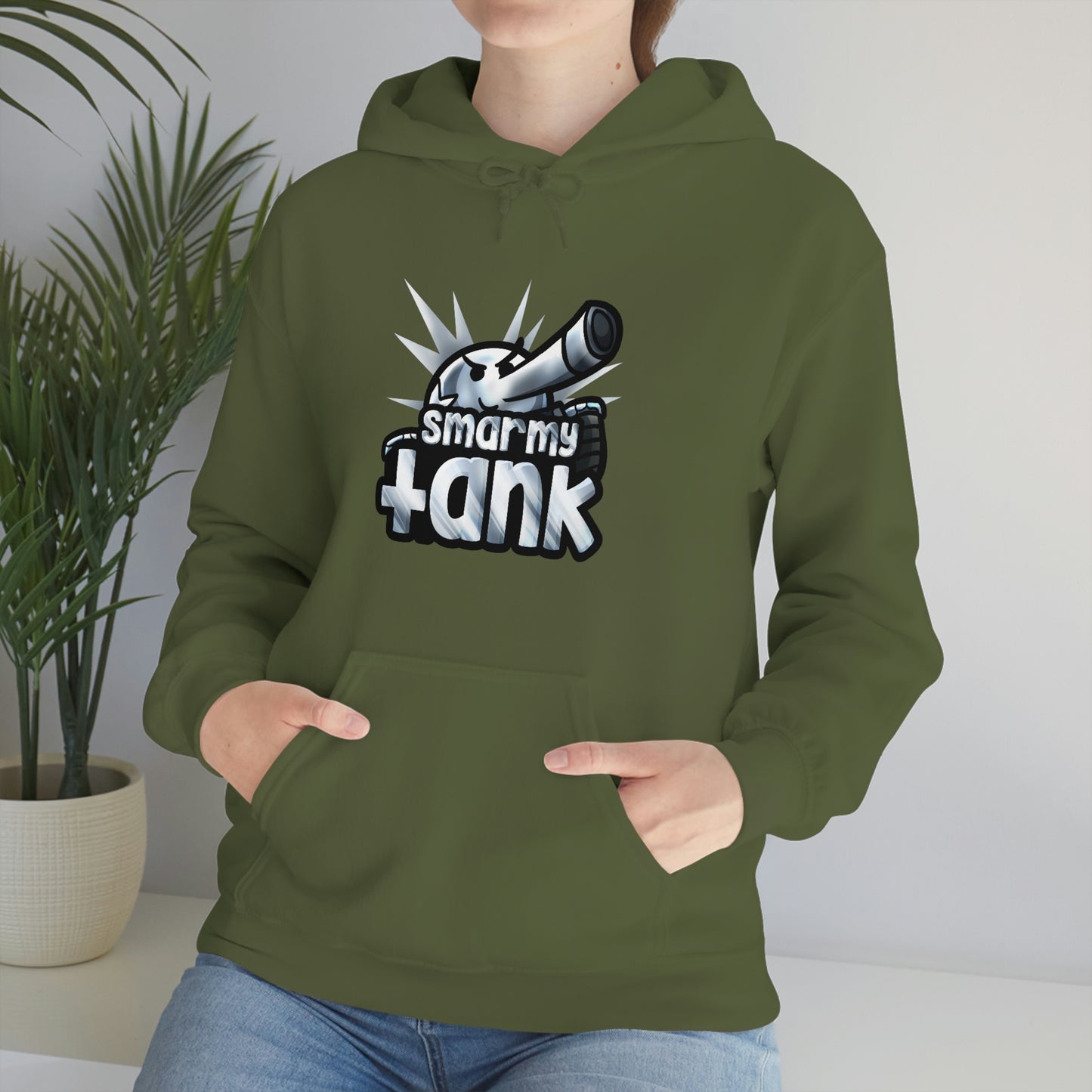 Chrome Smarmy Tank Unisex Hoodie