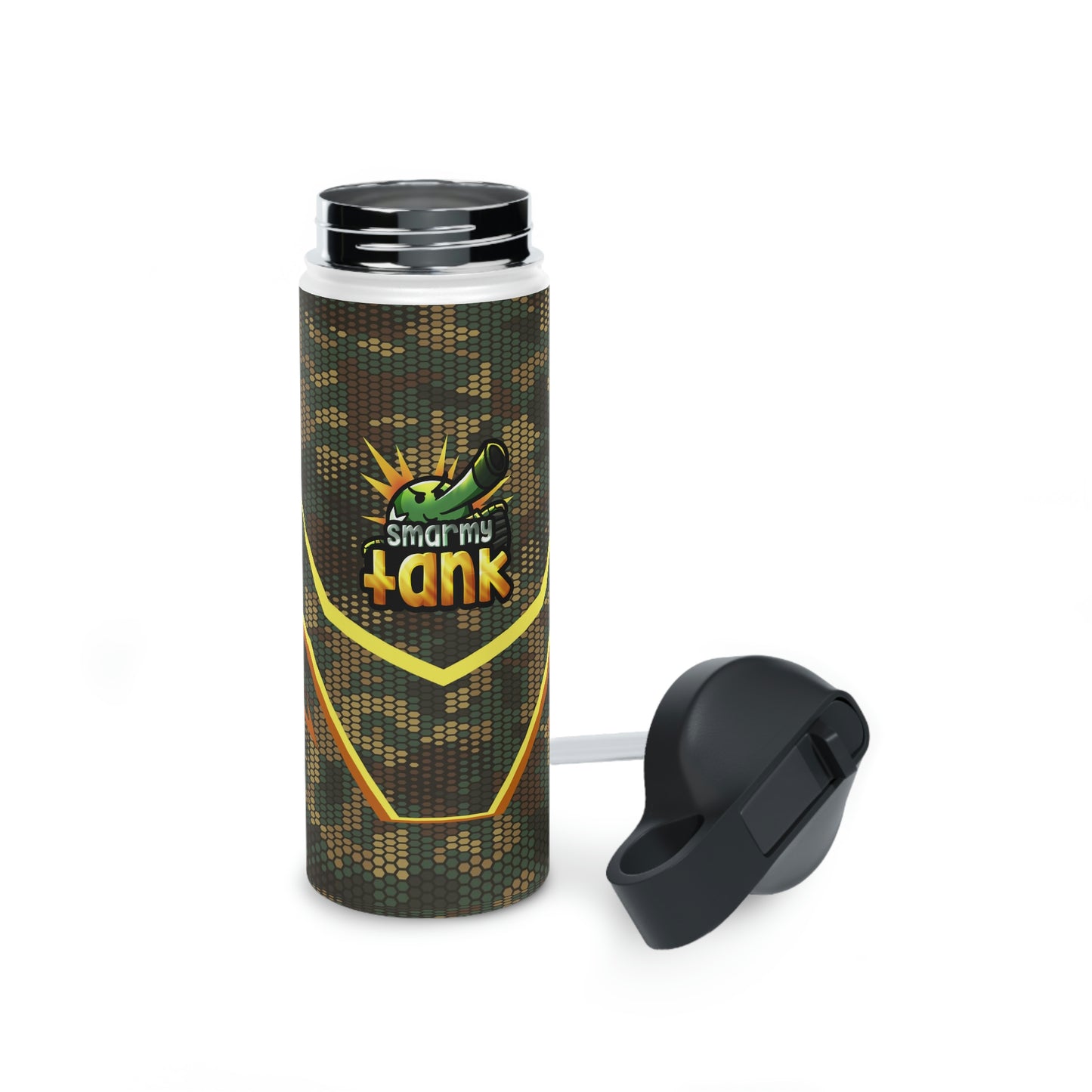 Smarmy Tank Stainless Steel Water Bottle, Standard Lid