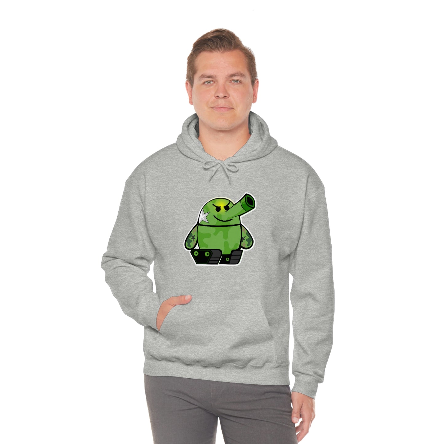 Smarmy Tank Cartoon Unisex Hoodie