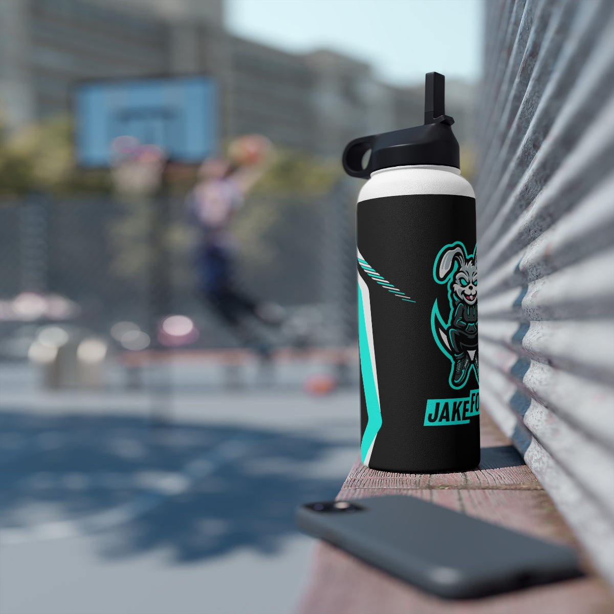 JakeForty Stainless Steel Water Bottle, Standard Lid