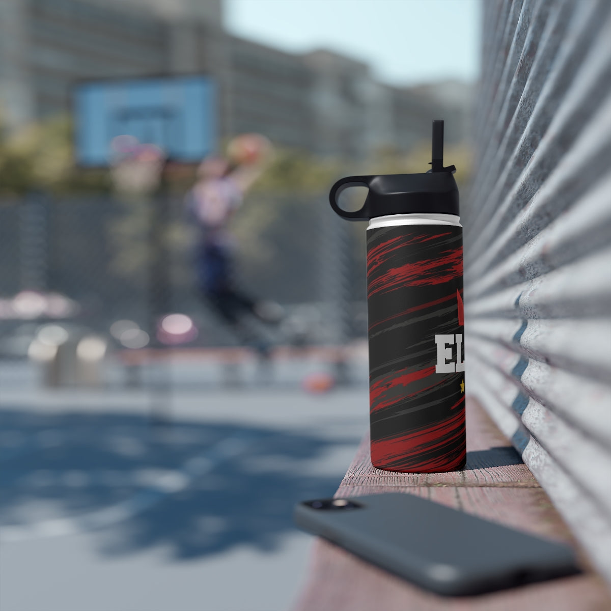 EliteTeam.Tv Stainless Steel Water Bottle, Standard Lid