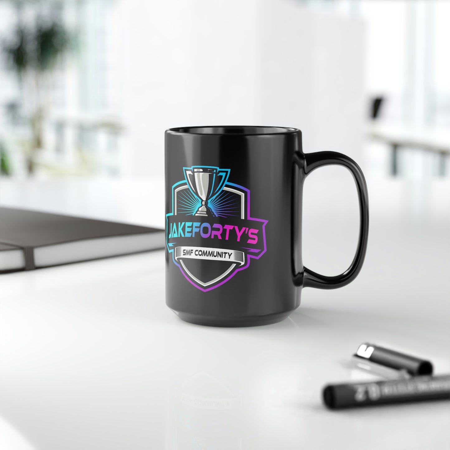 Team SMF Black Mug, 15oz