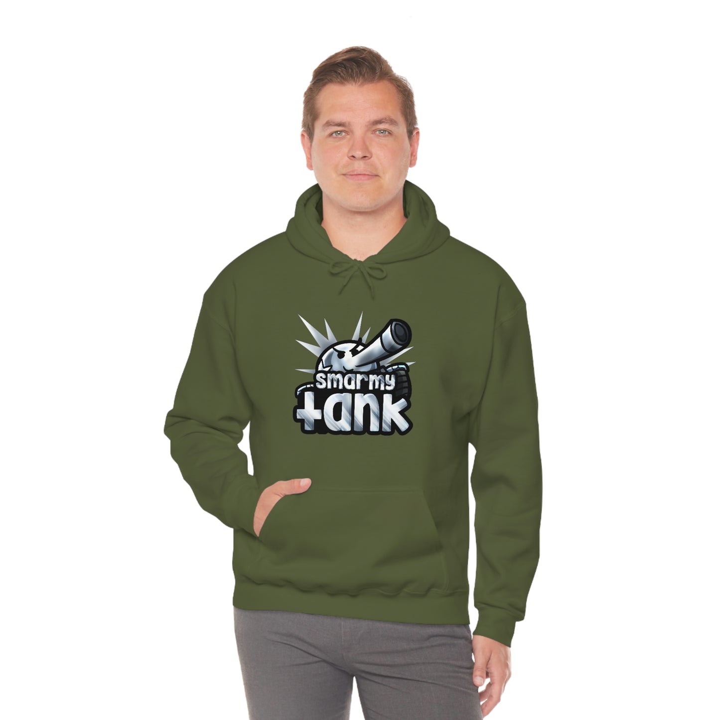 Chrome Smarmy Tank Unisex Hoodie