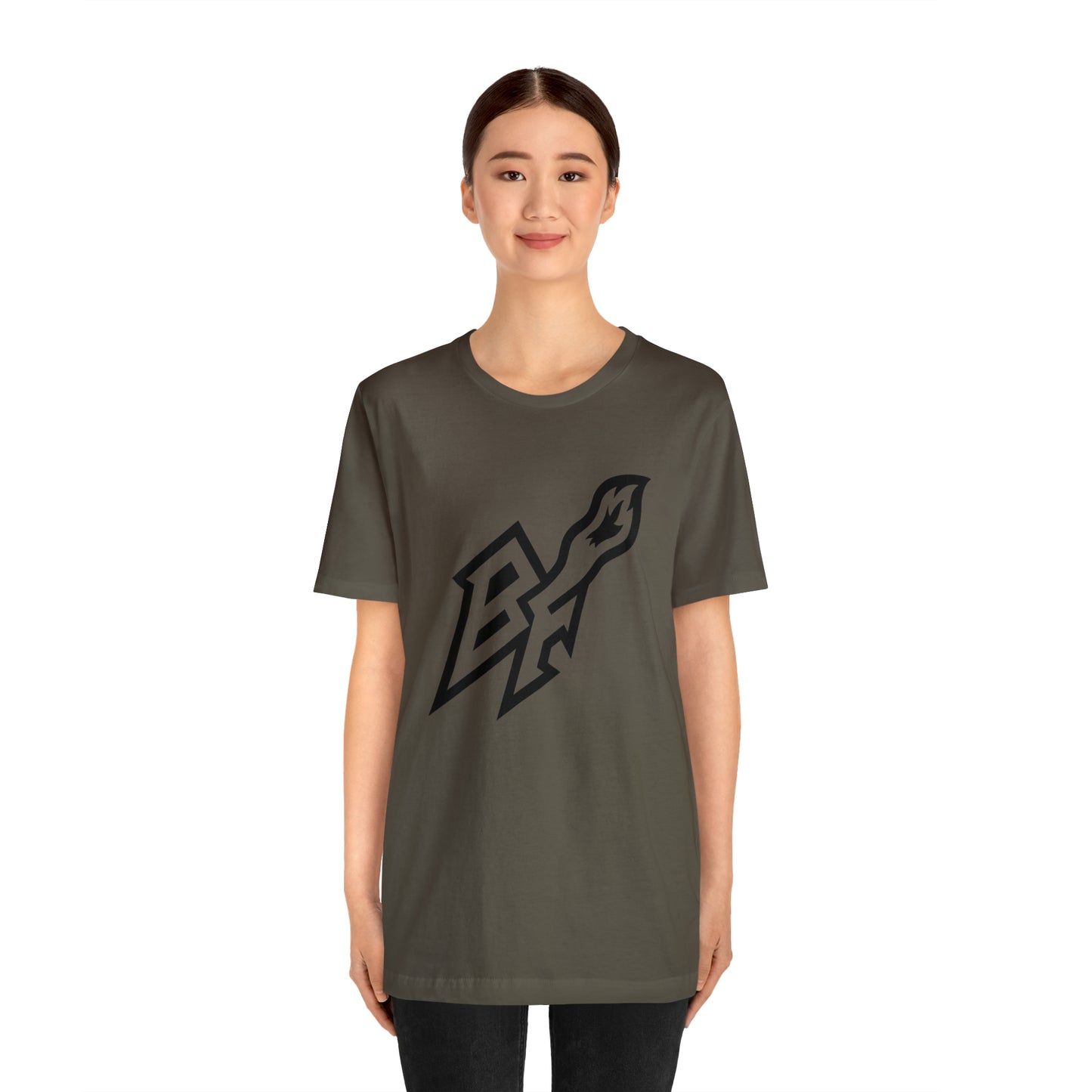 BlackFox Unisex T-shirt W/Black Logo