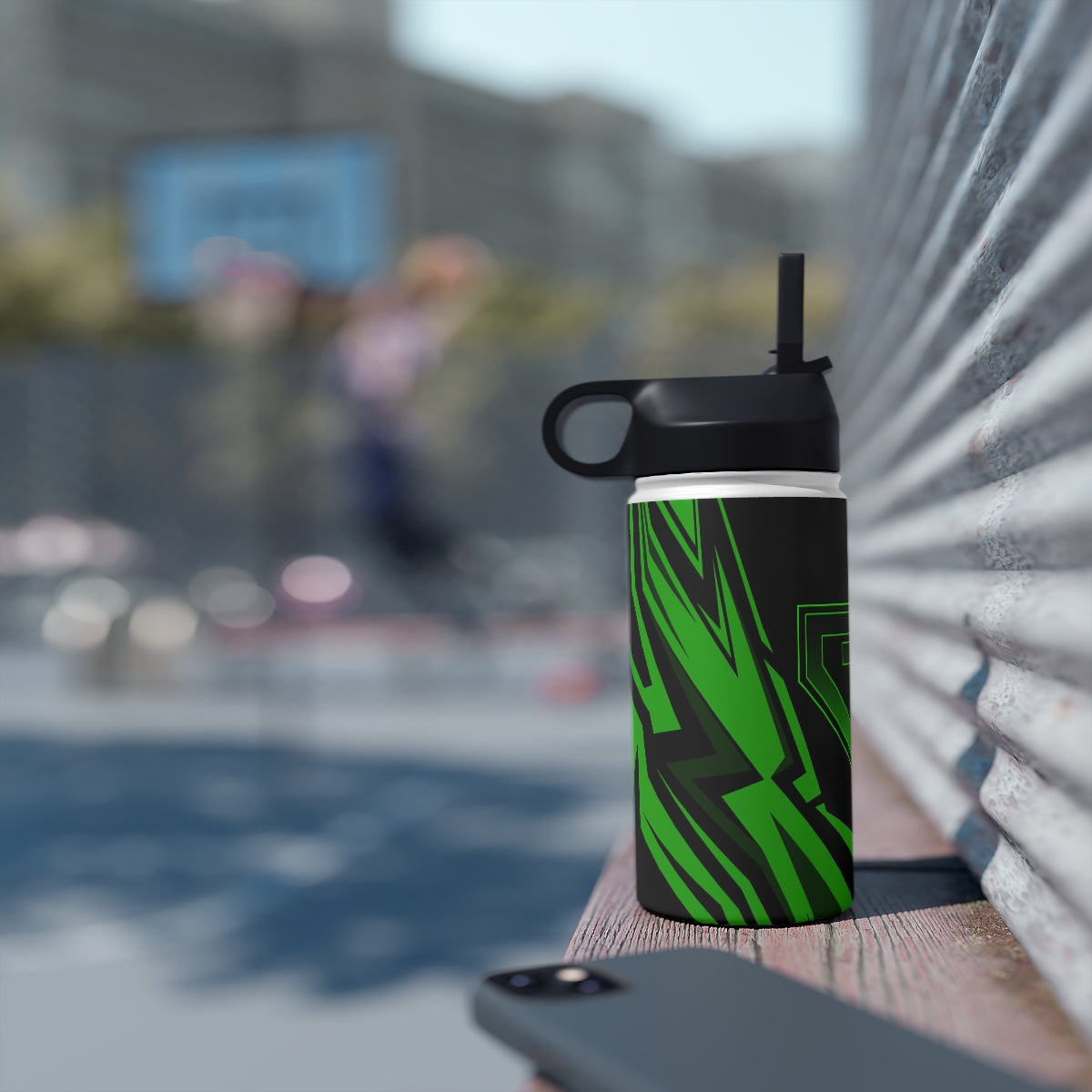 JJ Green Giant Stainless Steel Water Bottle, Standard Lid