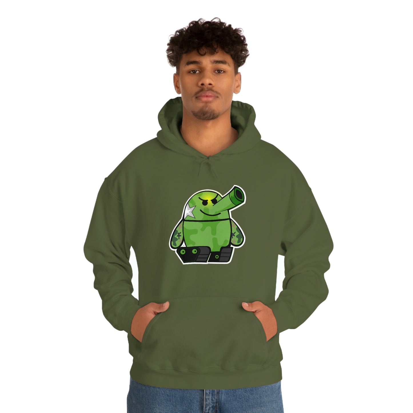 Smarmy Tank Cartoon Unisex Hoodie