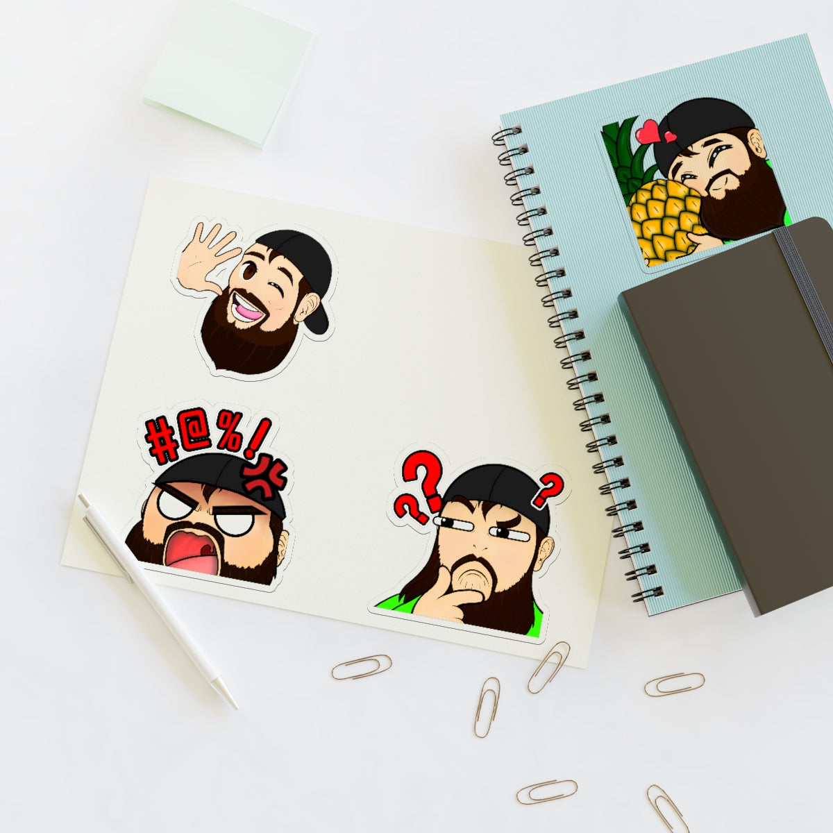 JJ Green Giant Emote Sticker Sheets