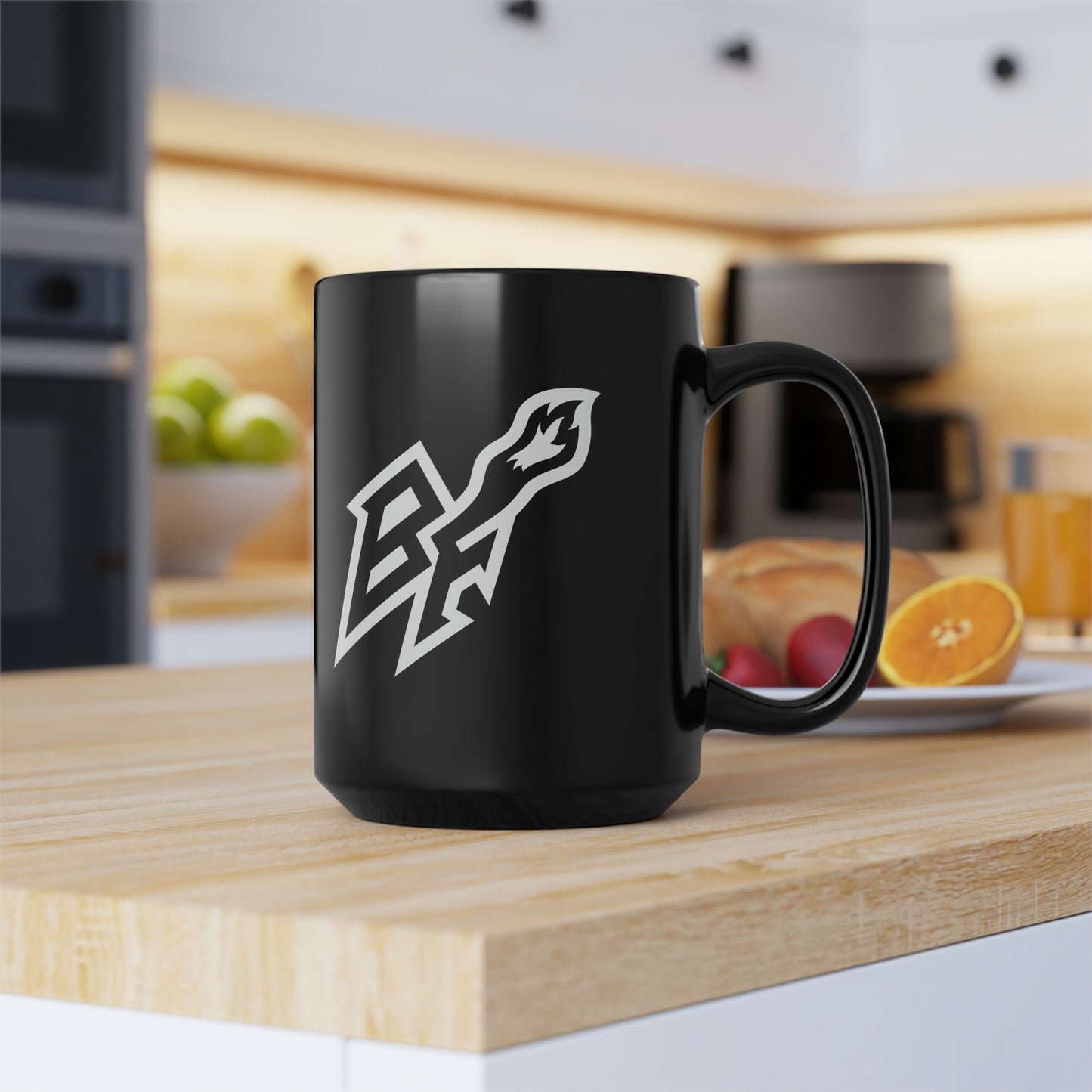 BlackFox Black Mug, 15oz