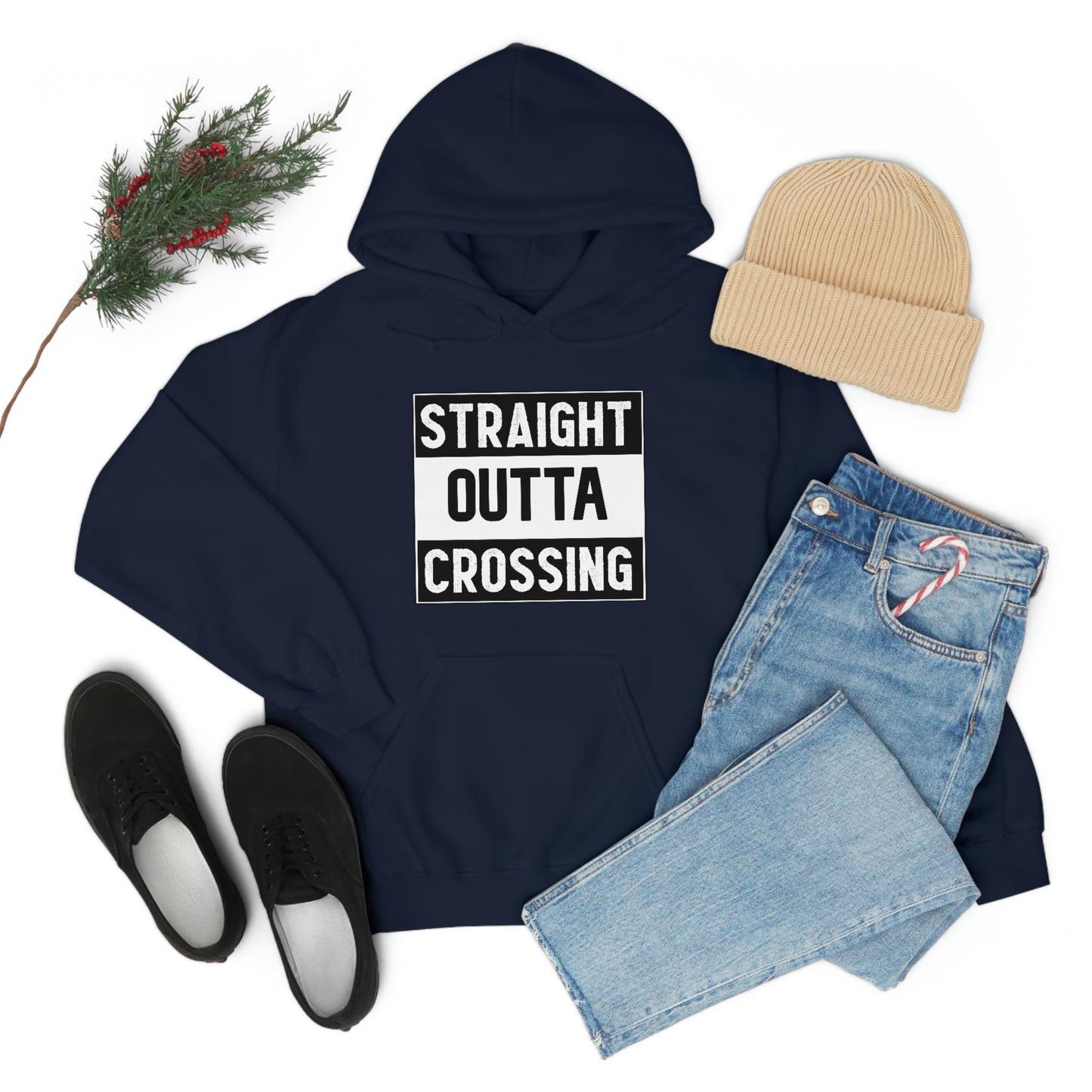 Straight Outta Crossing Unisex Hoodie