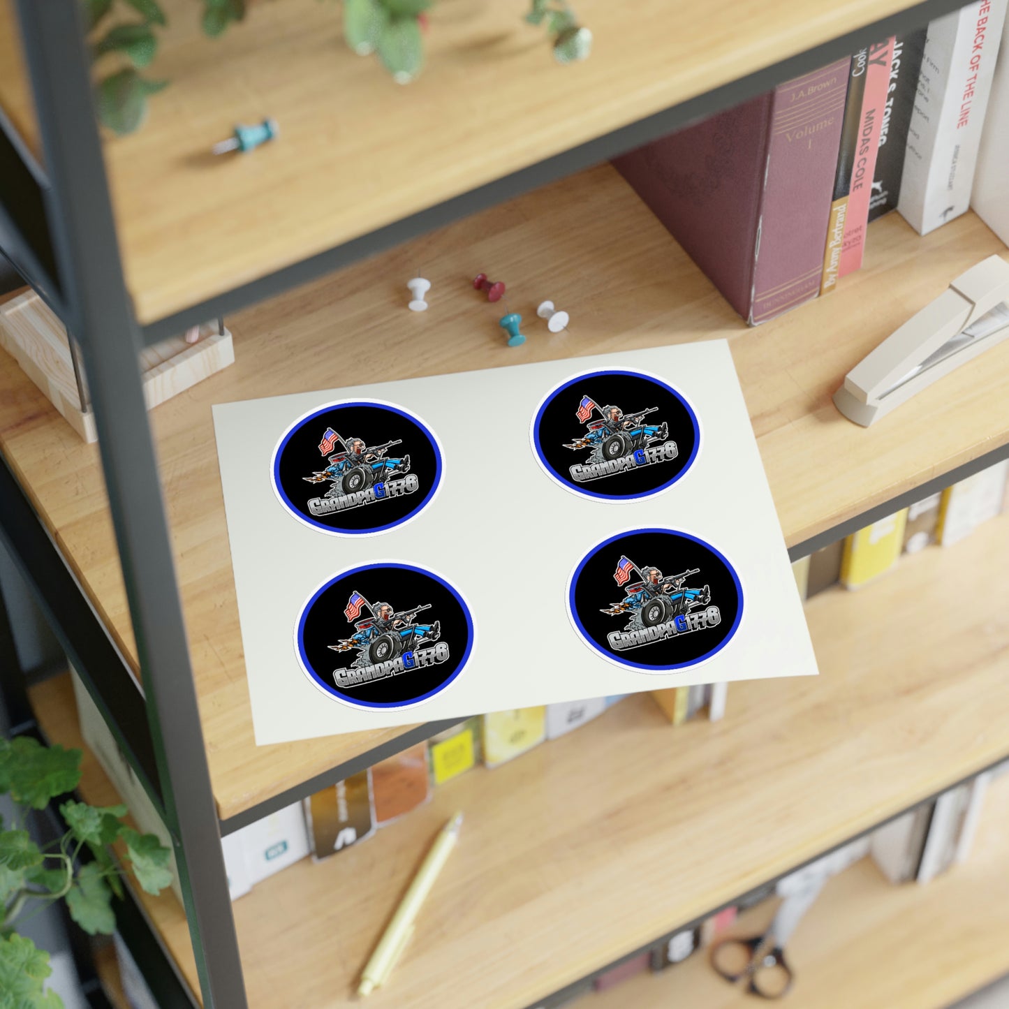 GrandpaG Round Sticker Sheets