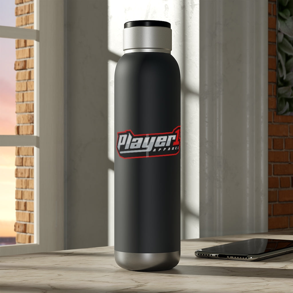Player1Apparel Soundwave Copper Vacuum Audio Bottle 22oz