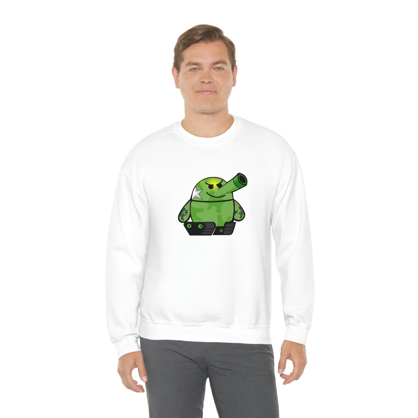 Smarmy Tank Cartoon Unisex Sweatshirt