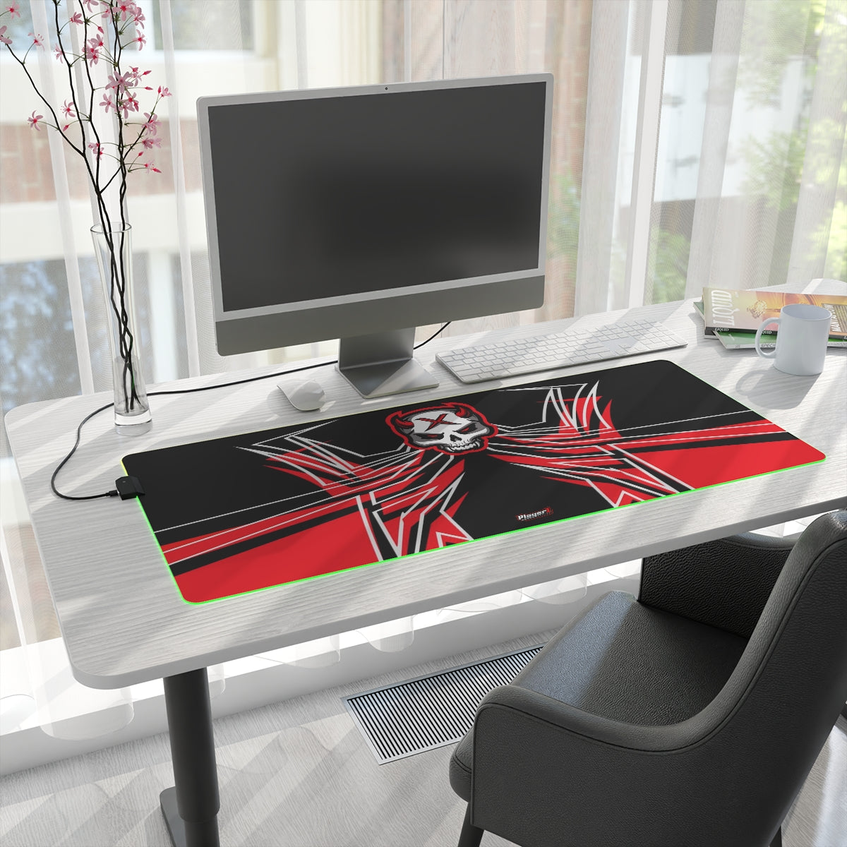 Red Bit LED Gaming Mouse Pad