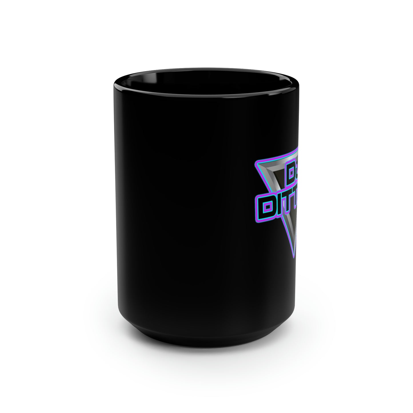 Dj Ditter Black Mug, 15oz