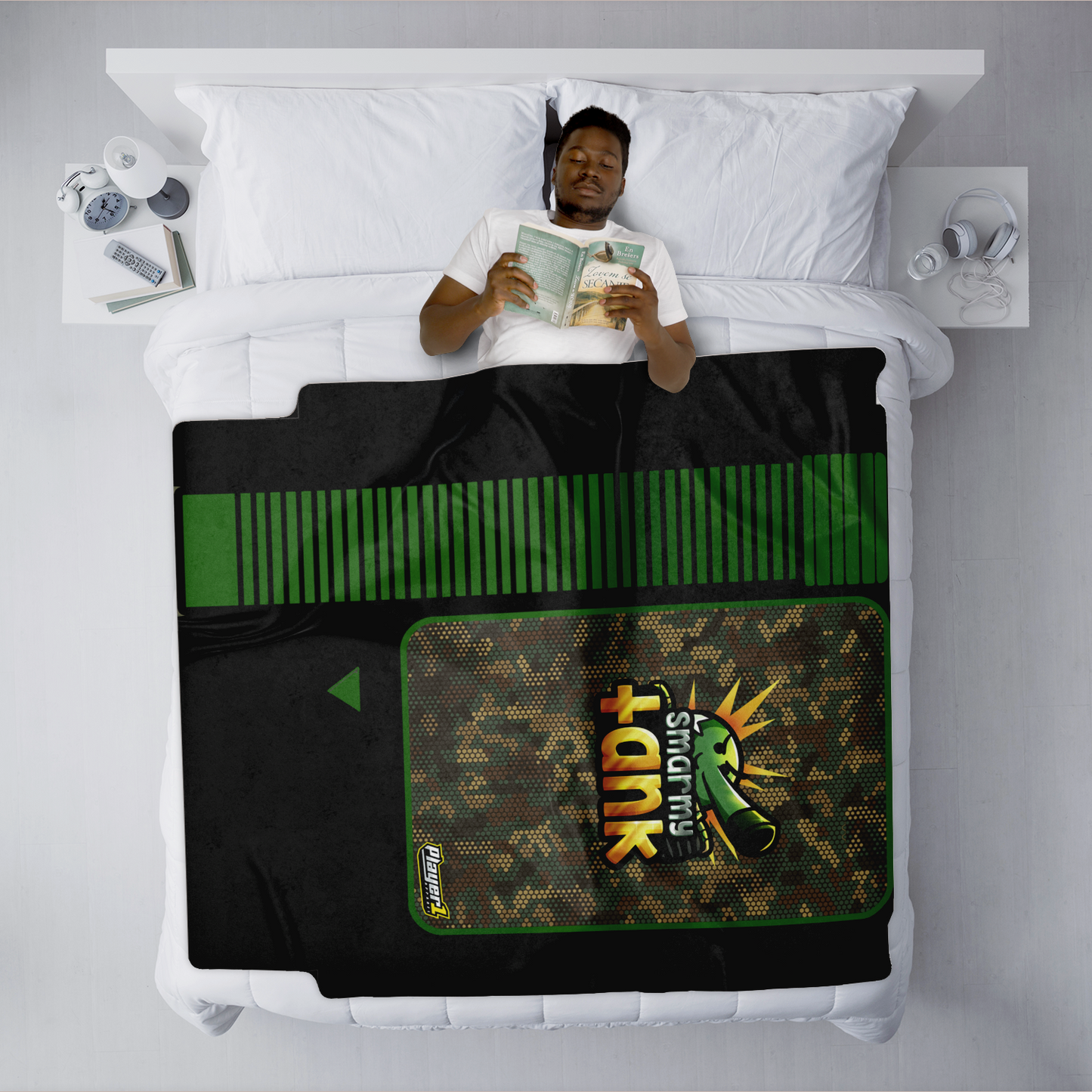 Smarmy Tank Game Cartridge Blanket