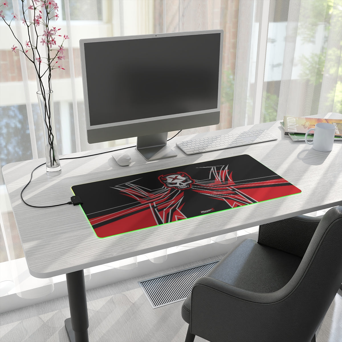 Red Bit LED Gaming Mouse Pad