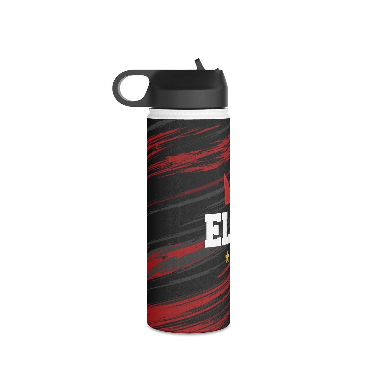 EliteTeam.Tv Stainless Steel Water Bottle, Standard Lid