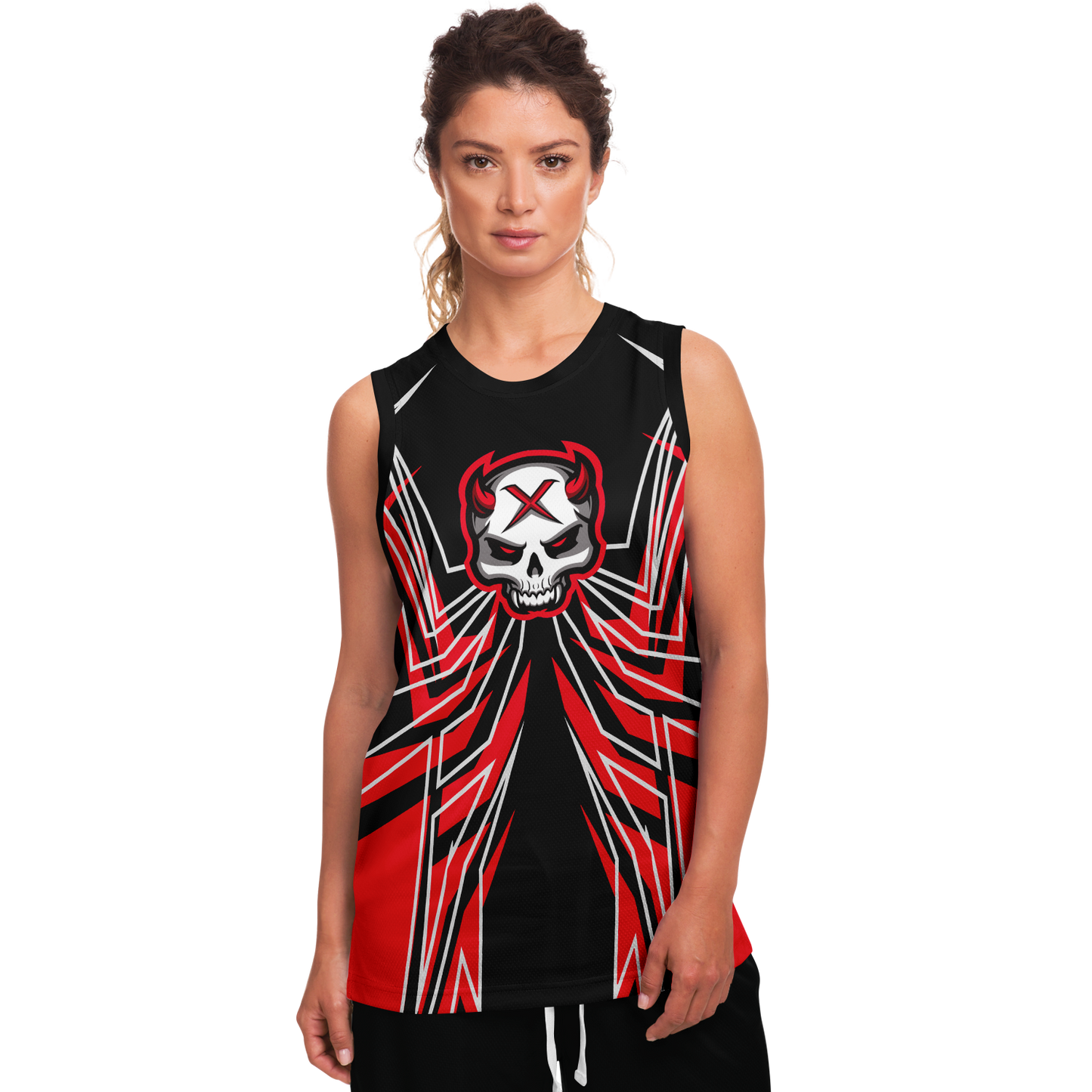 Red Bit Basketball Jersey