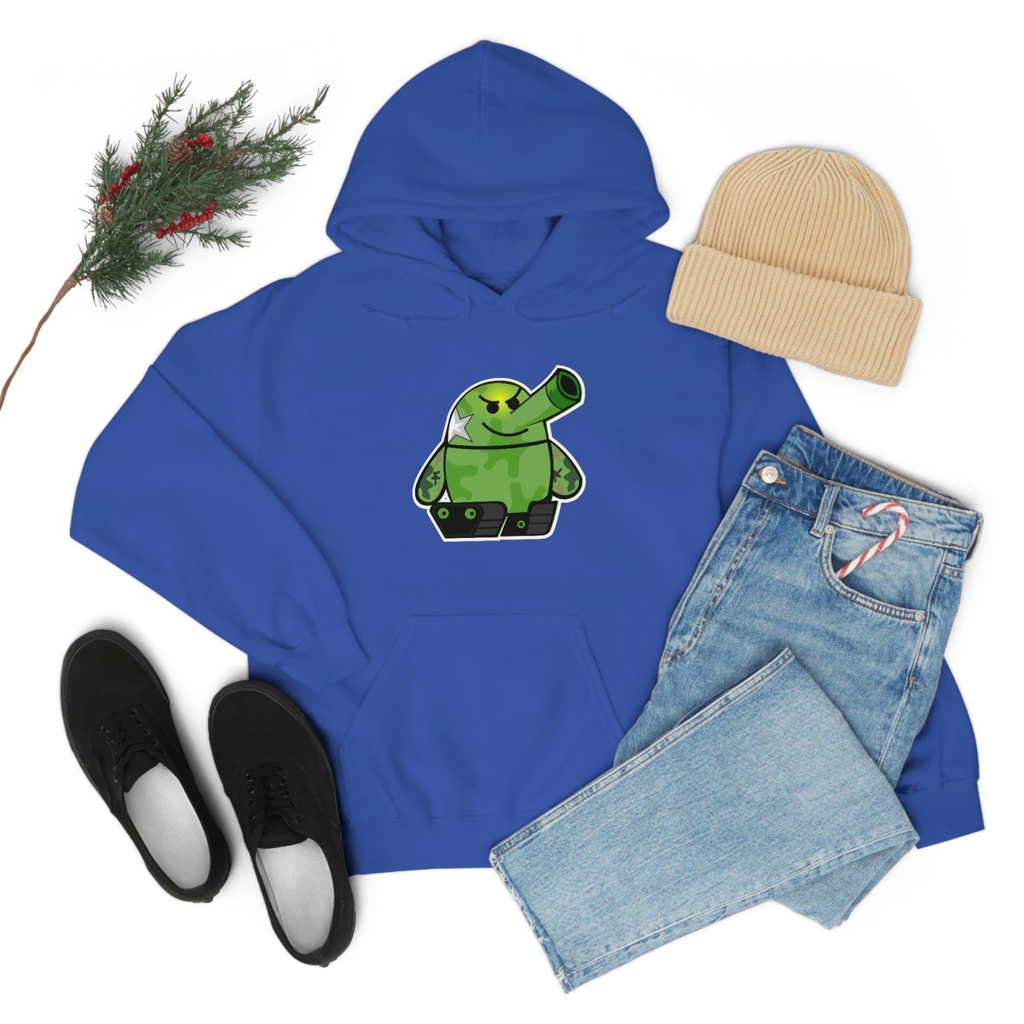 Smarmy Tank Cartoon Unisex Hoodie