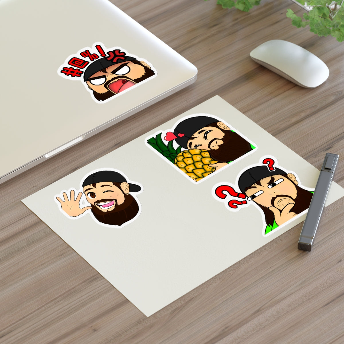 JJ Green Giant Emote Sticker Sheets