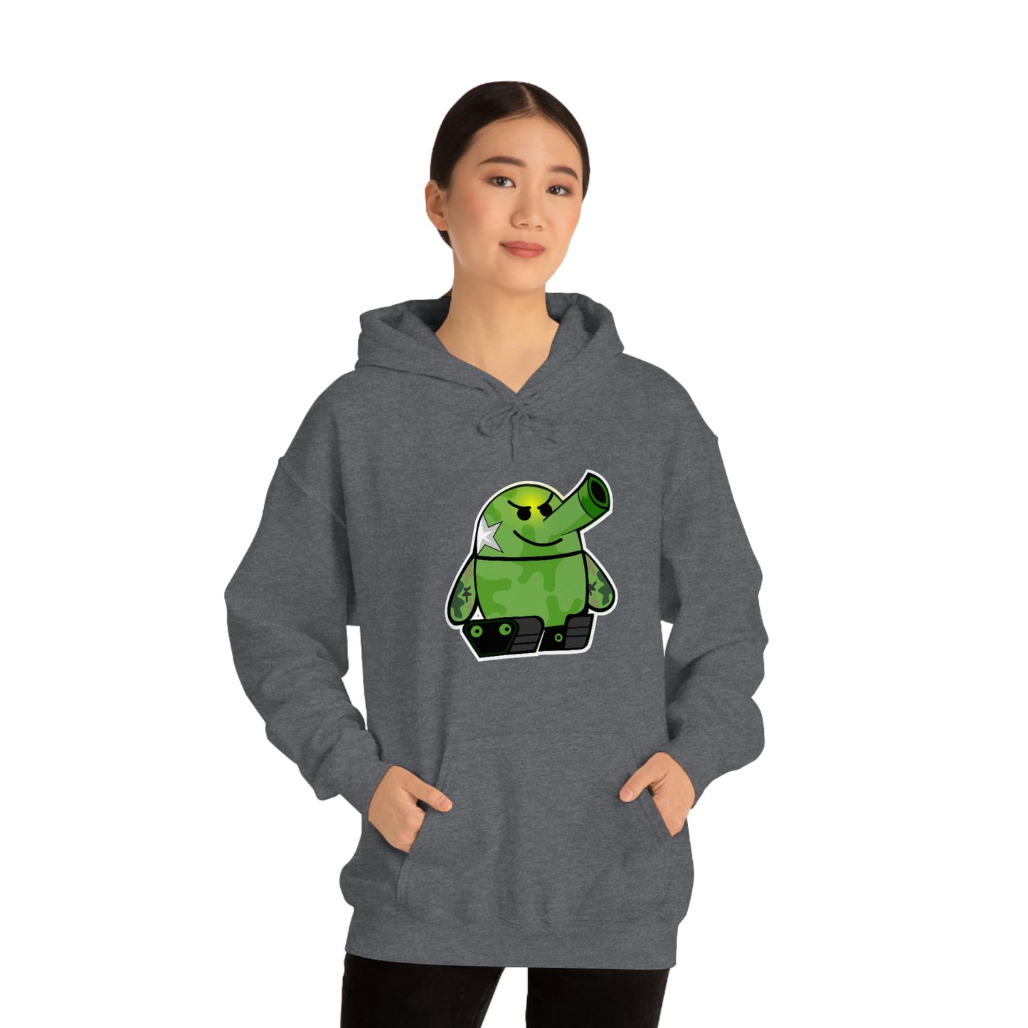 Smarmy Tank Cartoon Unisex Hoodie