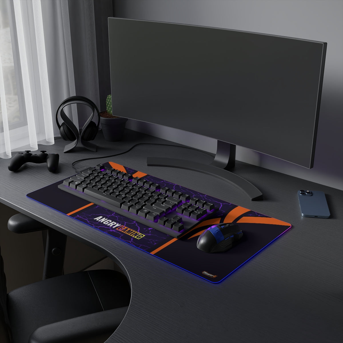 Angry Gaming LED Gaming Mouse Pad
