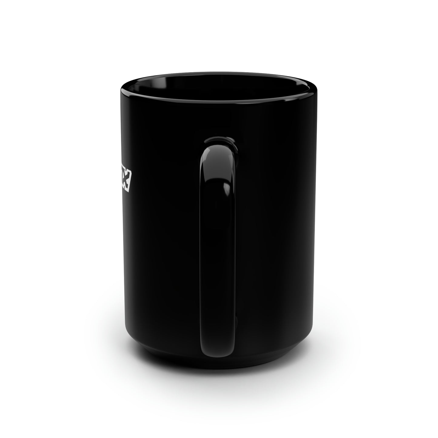 BlackFox Text Black Mug, 15oz