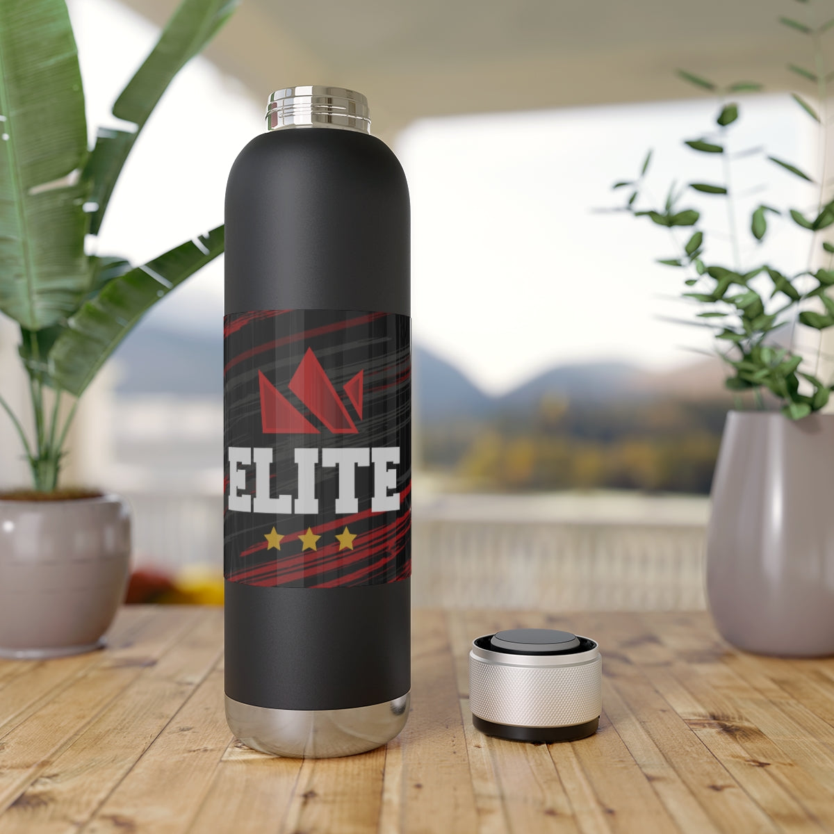 EliteTeam.Tv Soundwave Copper Vacuum Audio Bottle 22oz
