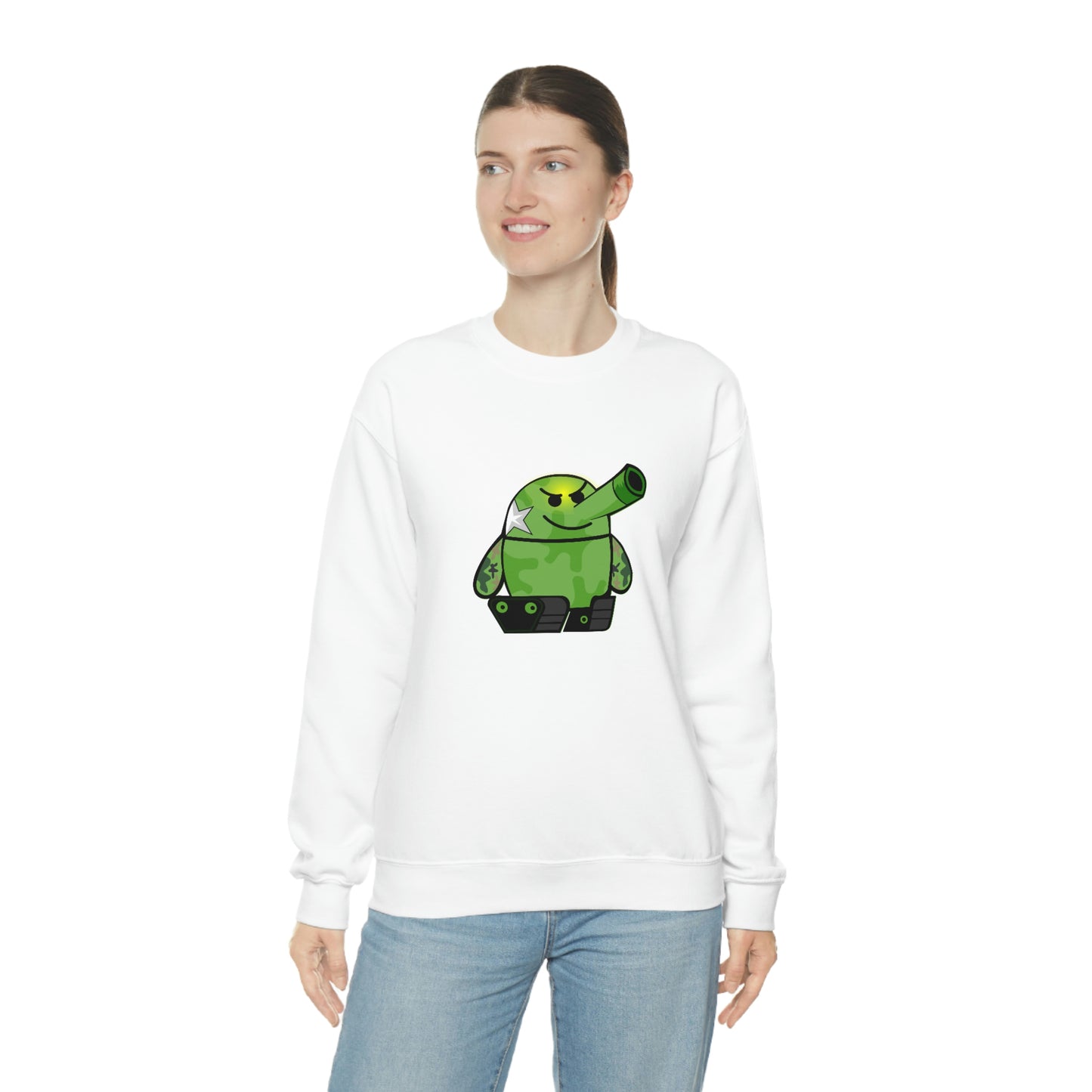 Smarmy Tank Cartoon Unisex Sweatshirt