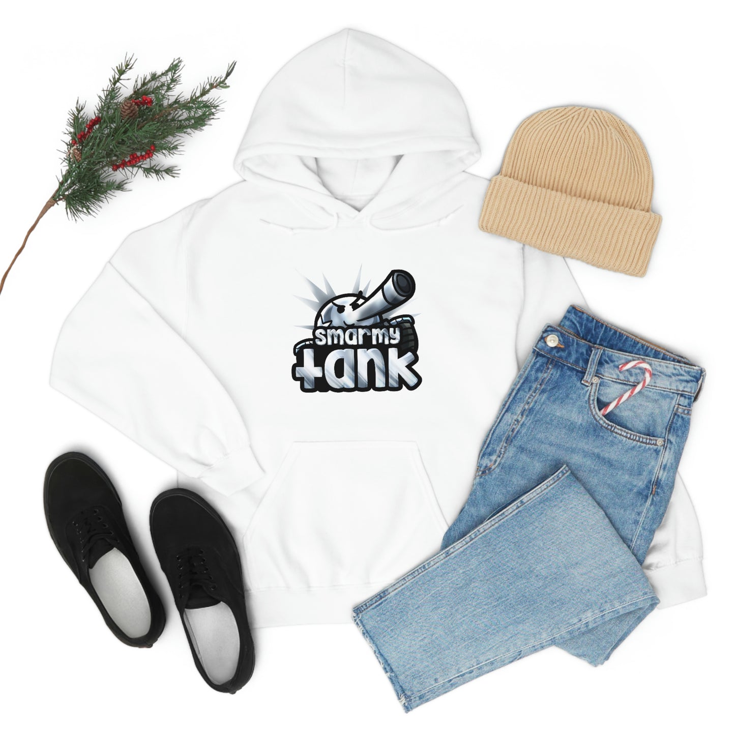Chrome Smarmy Tank Unisex Hoodie