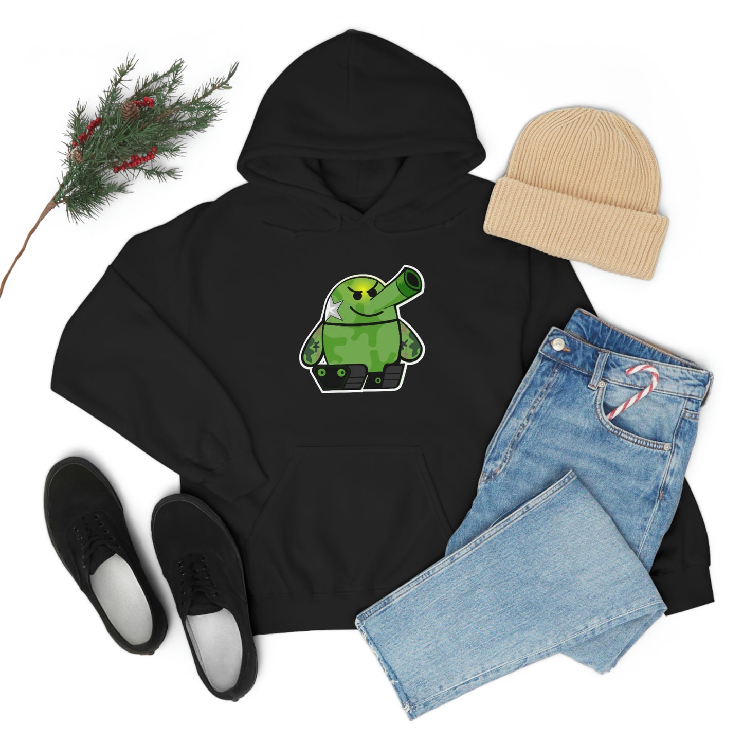 Smarmy Tank Cartoon Unisex Hoodie