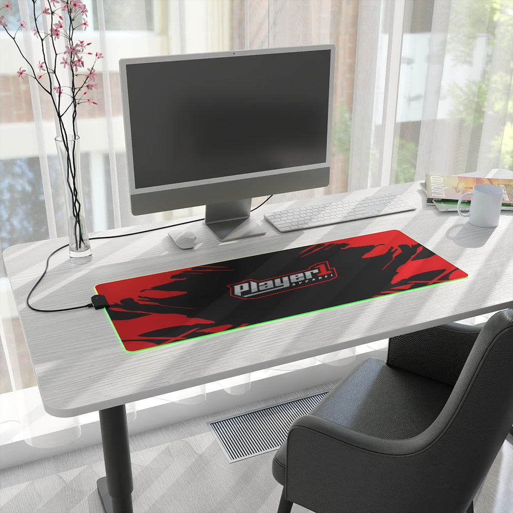 Player1Apparel LED Gaming Mouse Pad