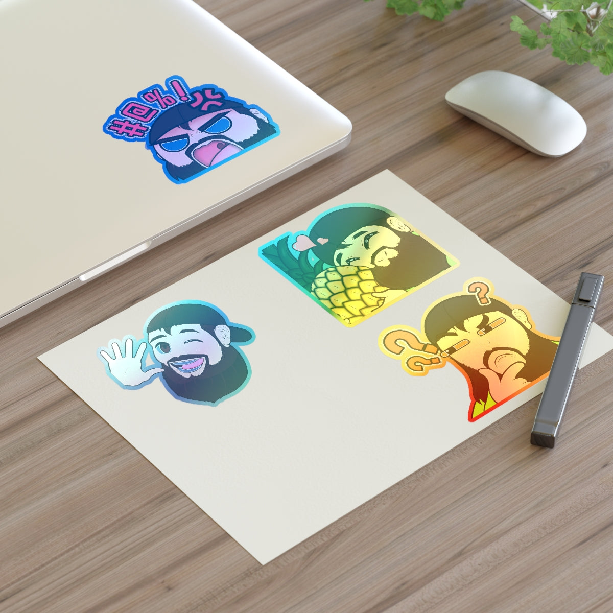 JJ Green Giant Emote Sticker Sheets
