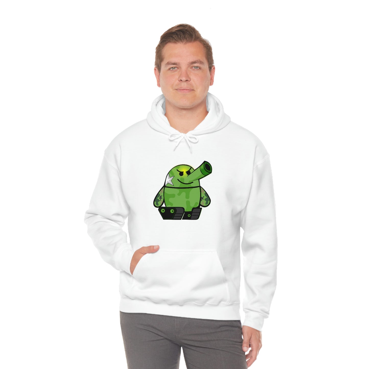 Smarmy Tank Cartoon Unisex Hoodie