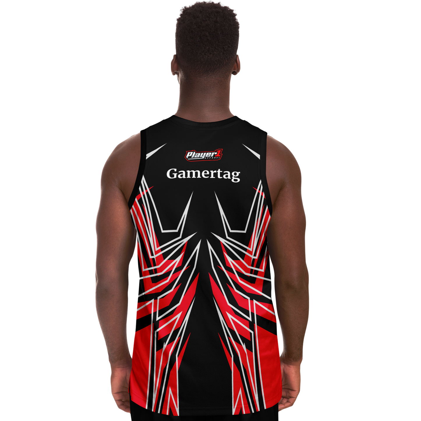 Red Bit Basketball Jersey