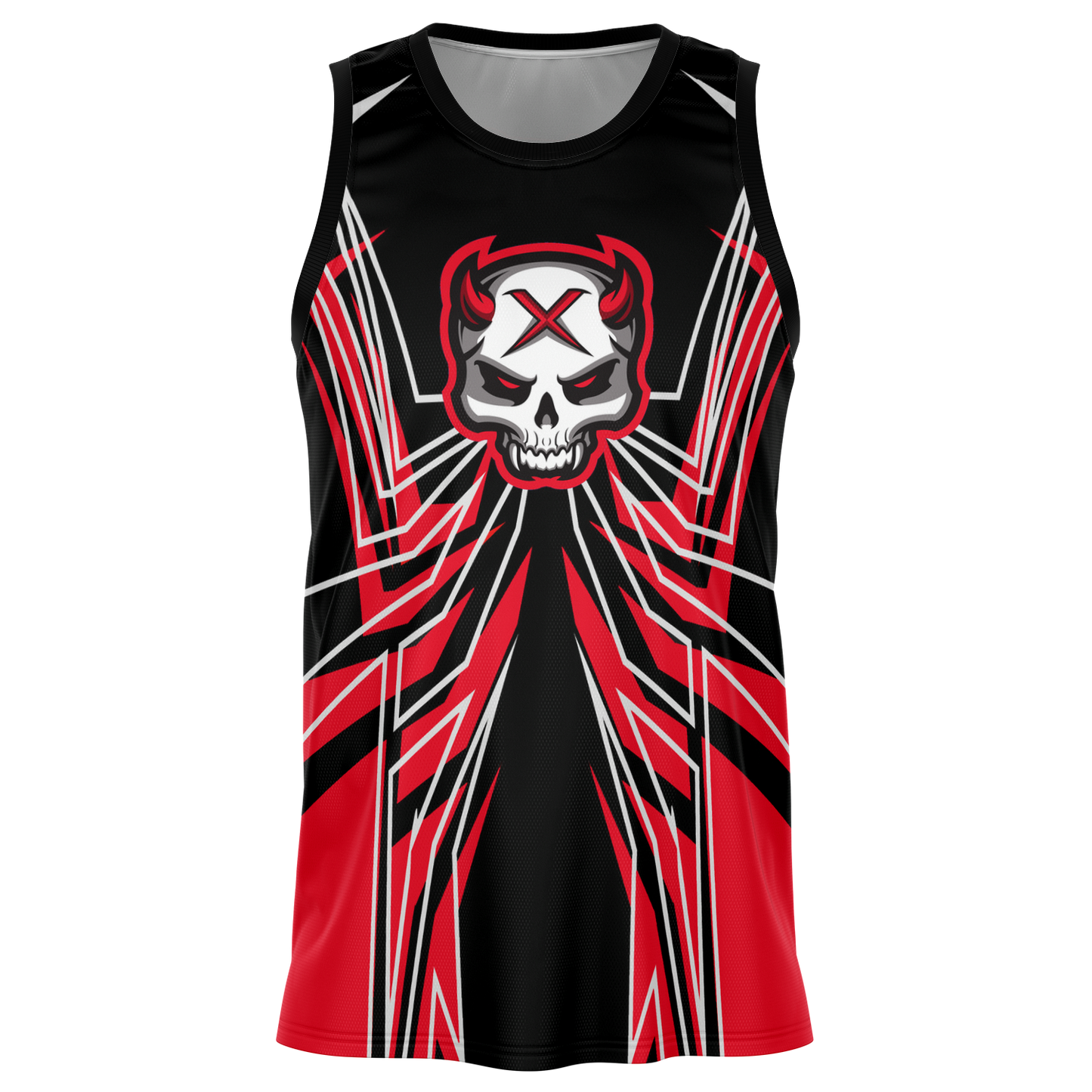 Red Bit Basketball Jersey