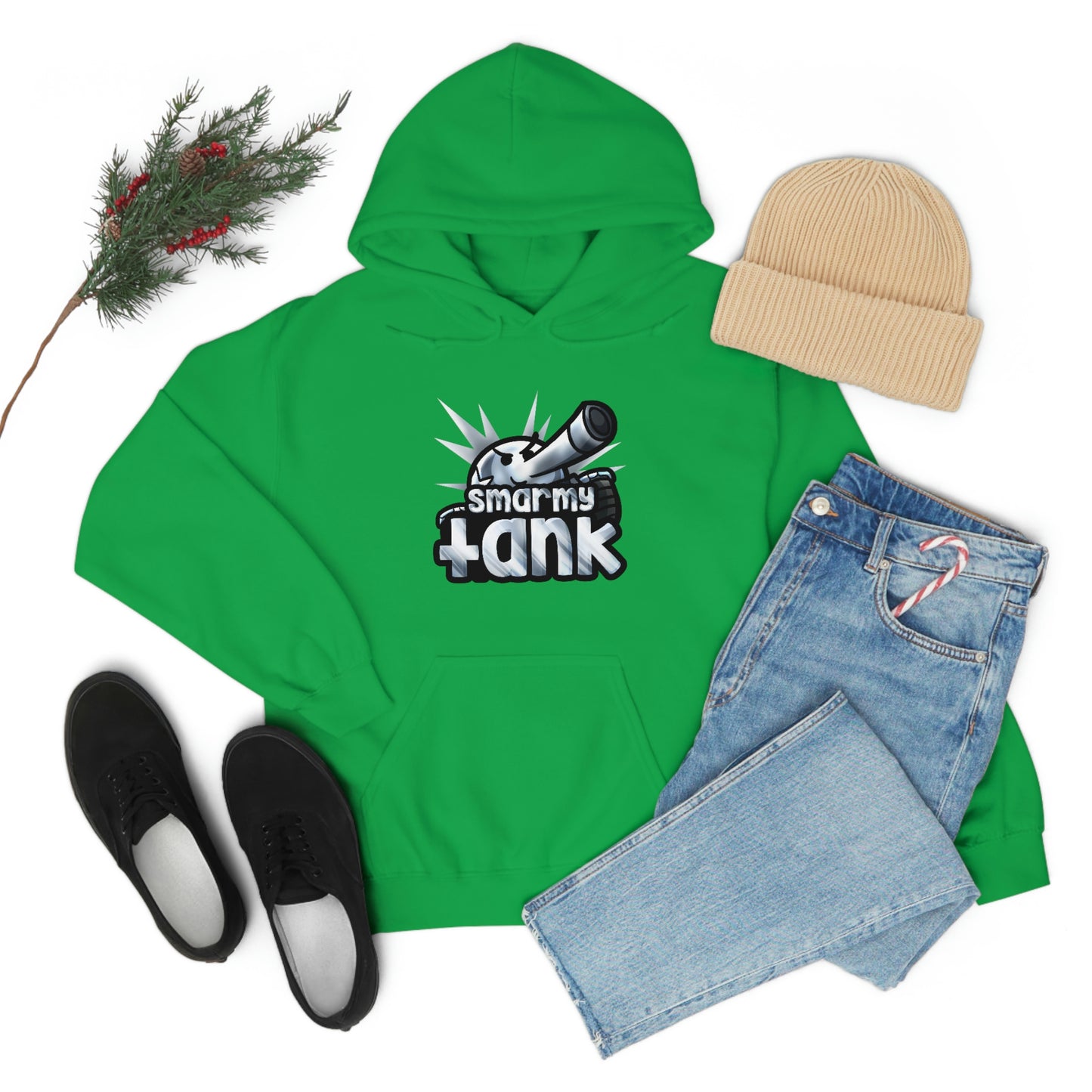 Chrome Smarmy Tank Unisex Hoodie
