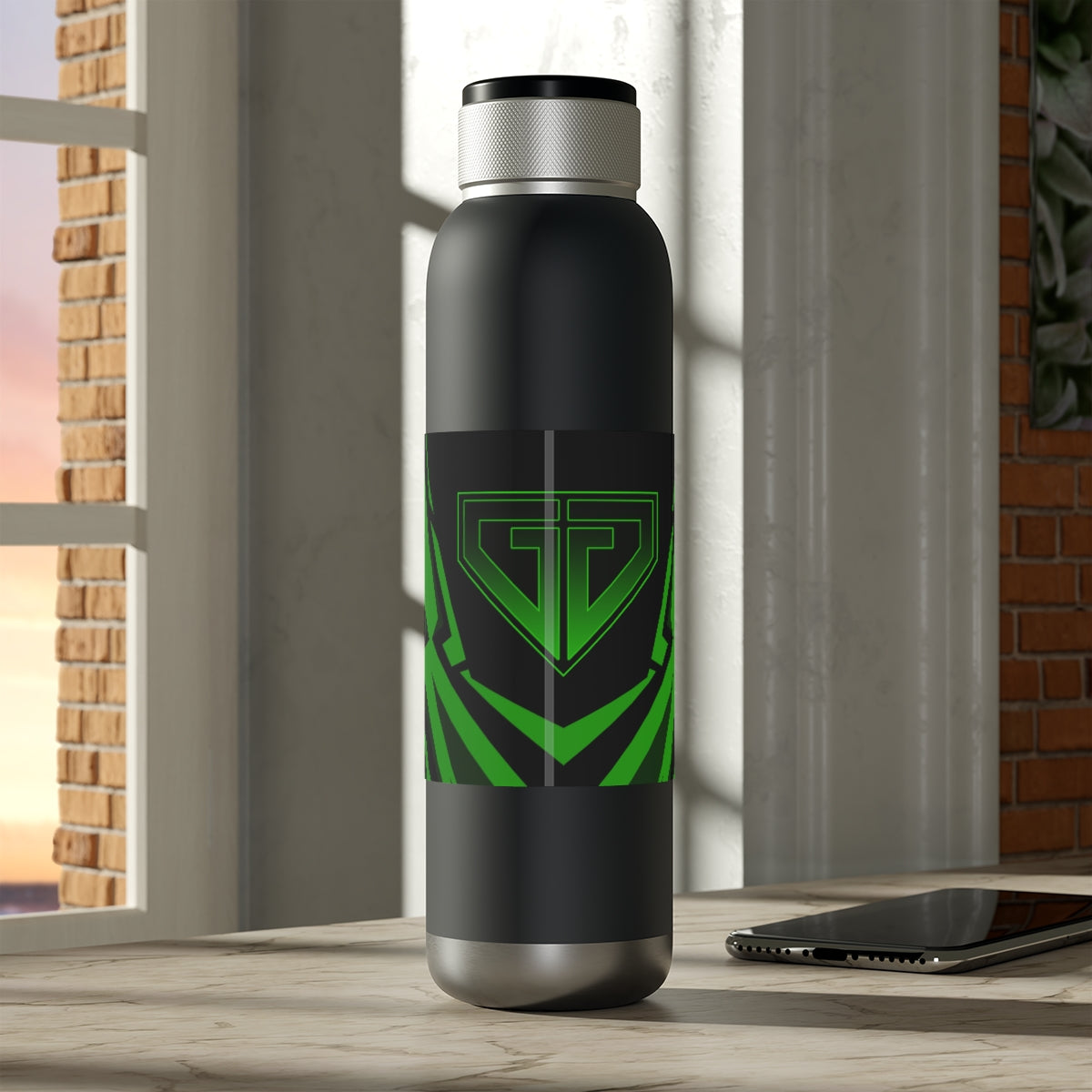 JJ Green Giant Soundwave Copper Vacuum Audio Bottle 22oz