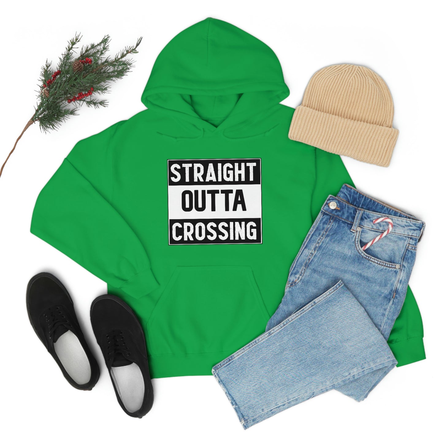 Straight Outta Crossing Unisex Hoodie
