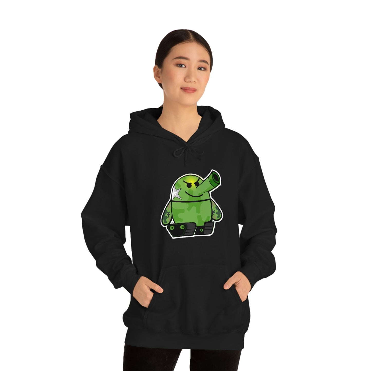 Smarmy Tank Cartoon Unisex Hoodie