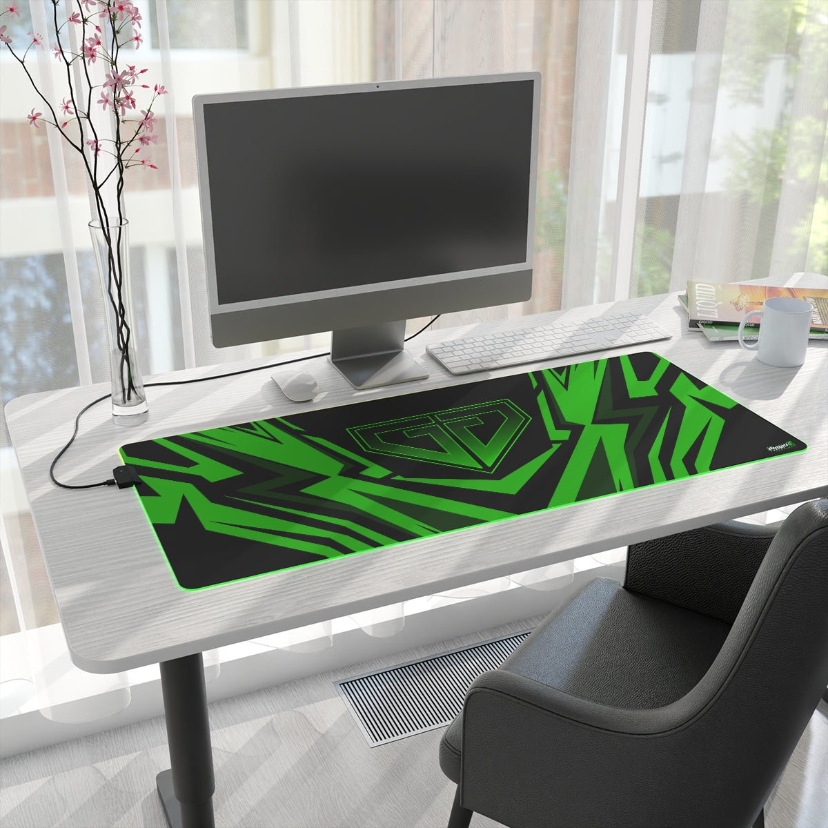 JJ Green Giant LED Gaming Mouse Pad