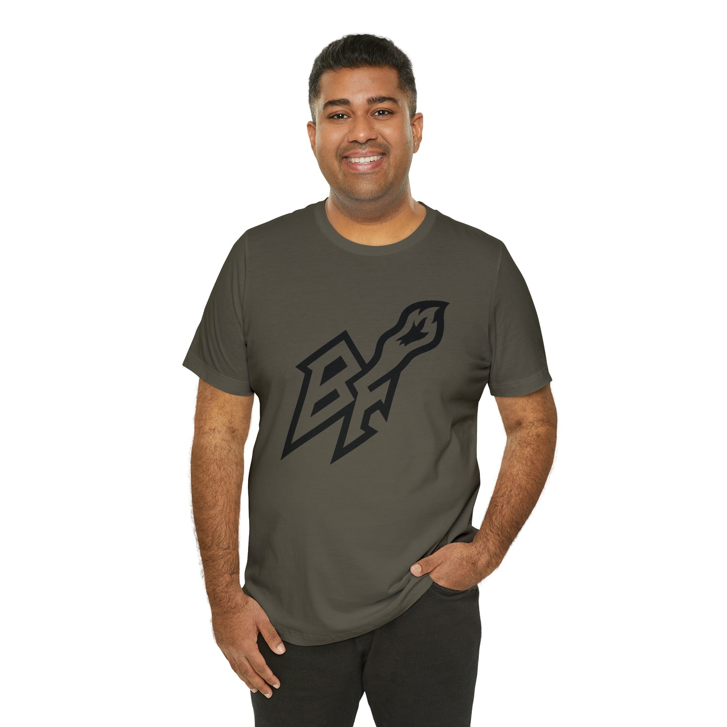 BlackFox Unisex T-shirt W/Black Logo