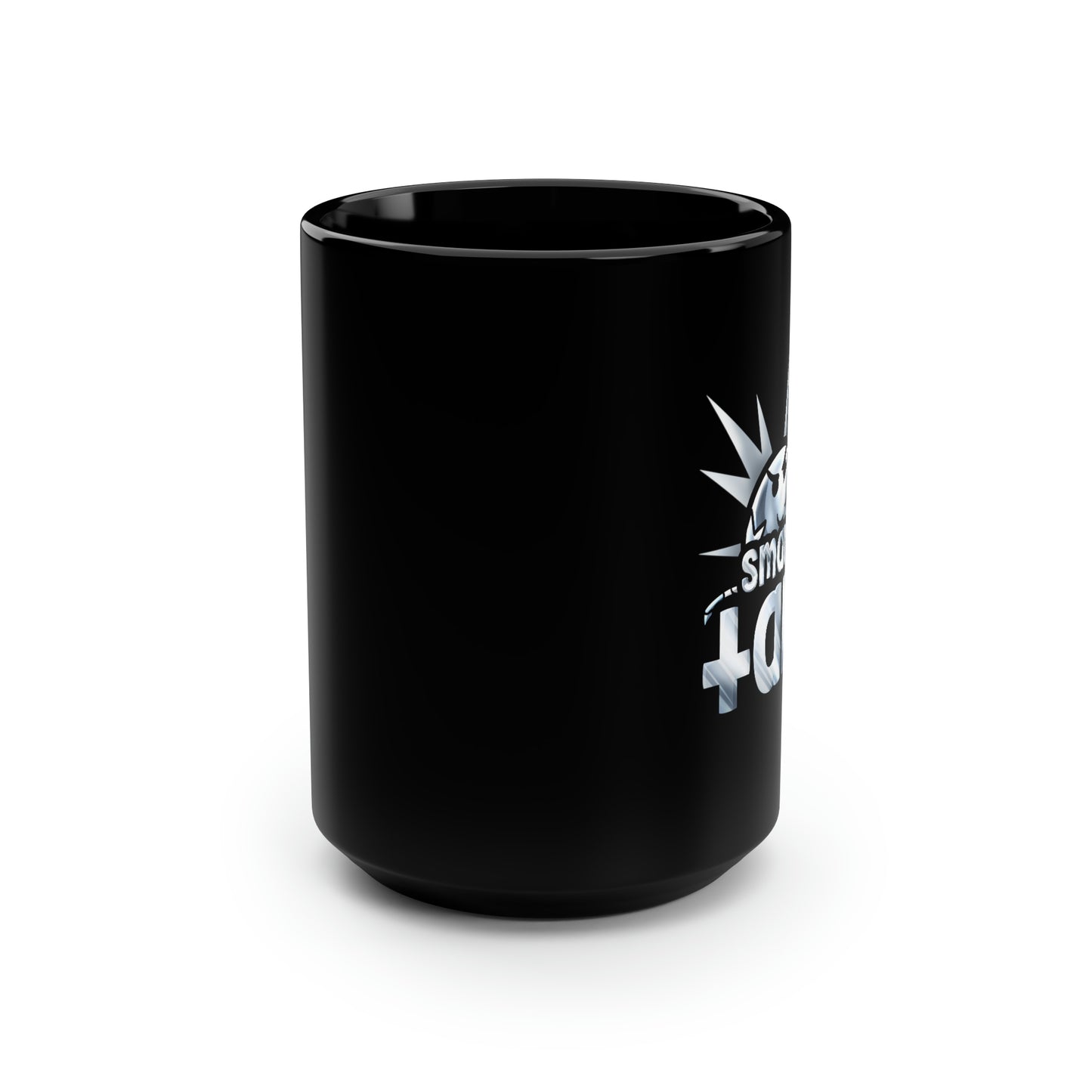 Chrome Smarmy Tank Black Mug, 15oz