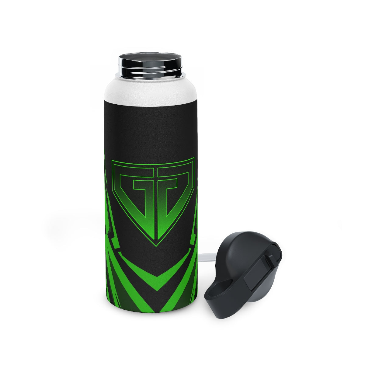 JJ Green Giant Stainless Steel Water Bottle, Standard Lid