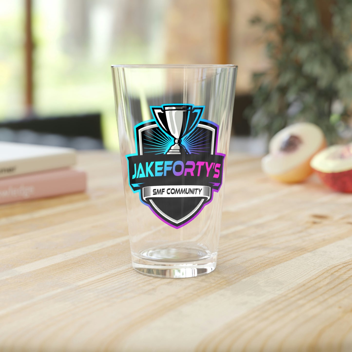 Team SMF Pint Glass, 16oz