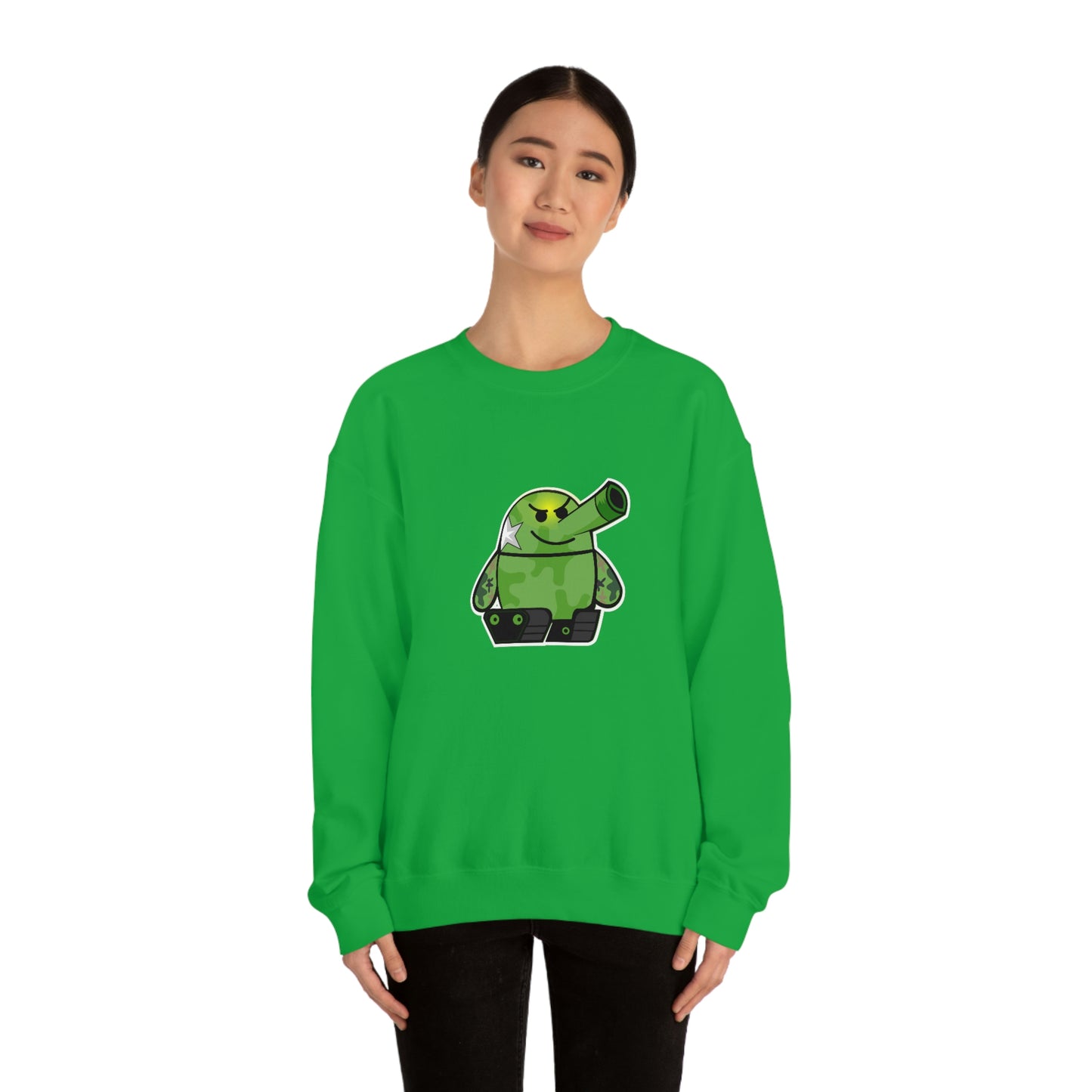 Smarmy Tank Cartoon Unisex Sweatshirt