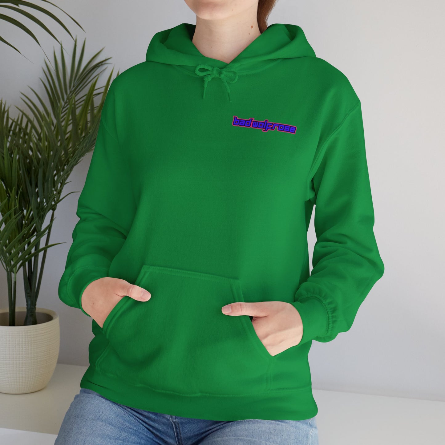 BadWolfRose Back Print Unisex Hoodie