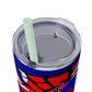 Spiderman8888 Skinny Tumbler with Straw, 20oz